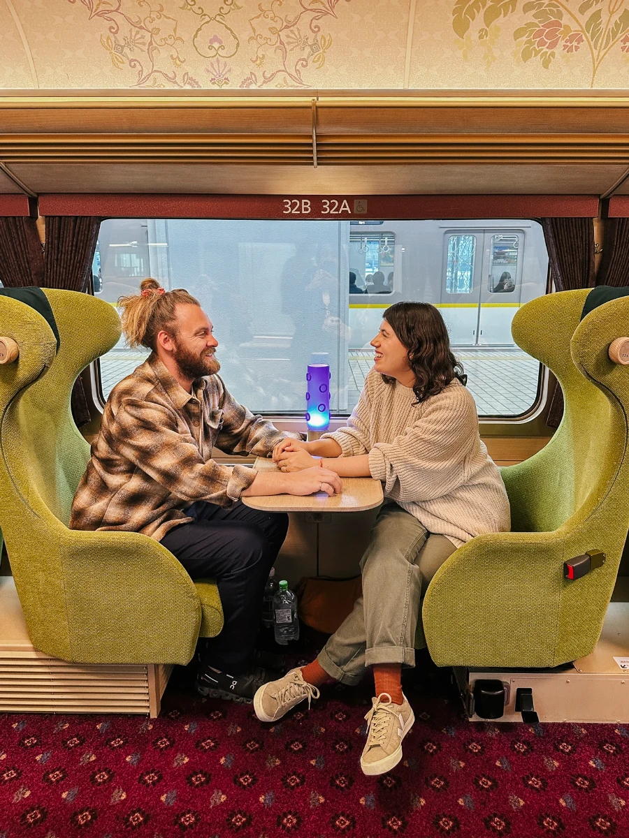 Image related to 10 dollar luxury train between kyoto and nara