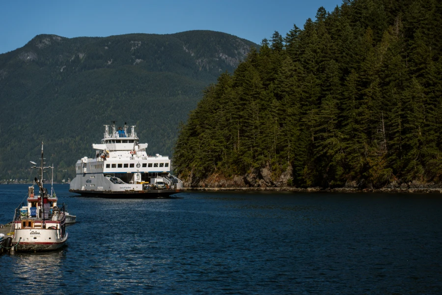 BC ferry approaches Bowen Island
