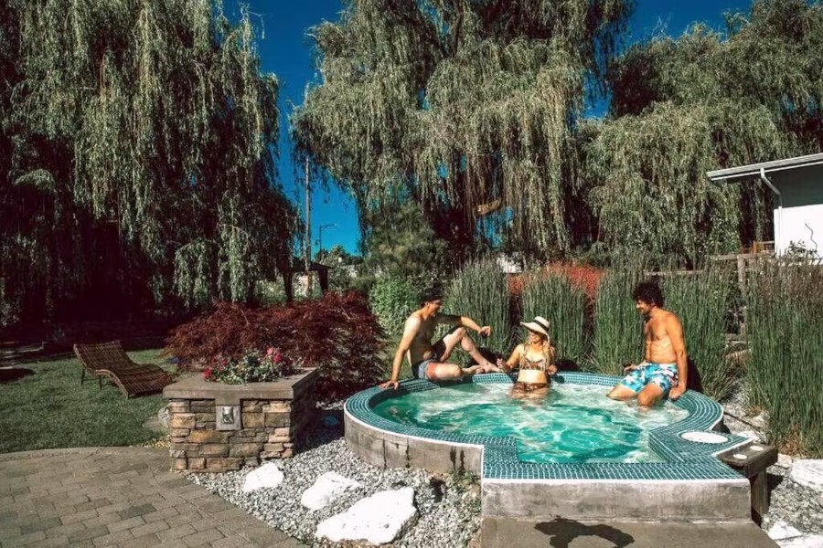 Waterfront with Pool and Hot Tub