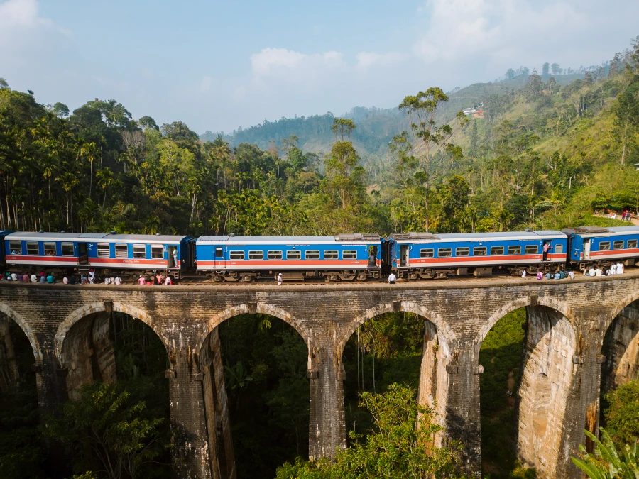 Kandy to Ella Train: Nine Arch bridge in Ella