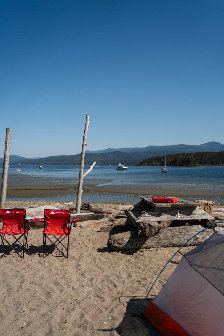 Thormanby vs Savary Island: Camping
