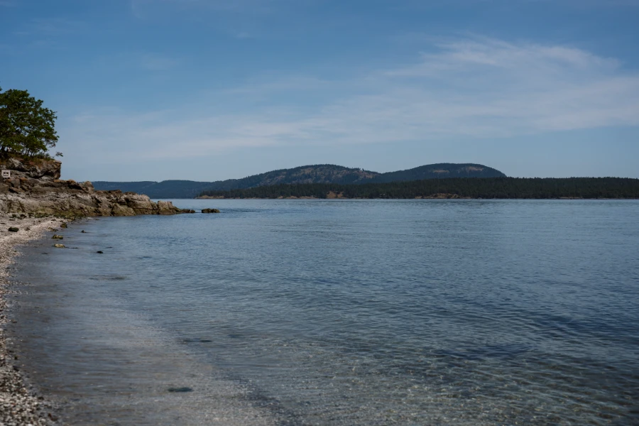 Shallow calm waters off the shore of Beddis Beach