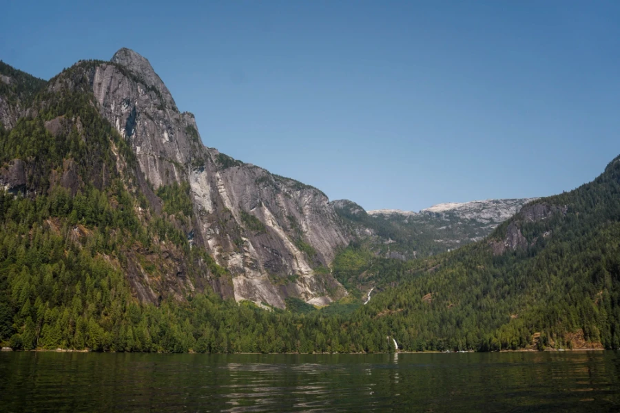Chatterbox falls flowing into the Princess Louisa Inlet