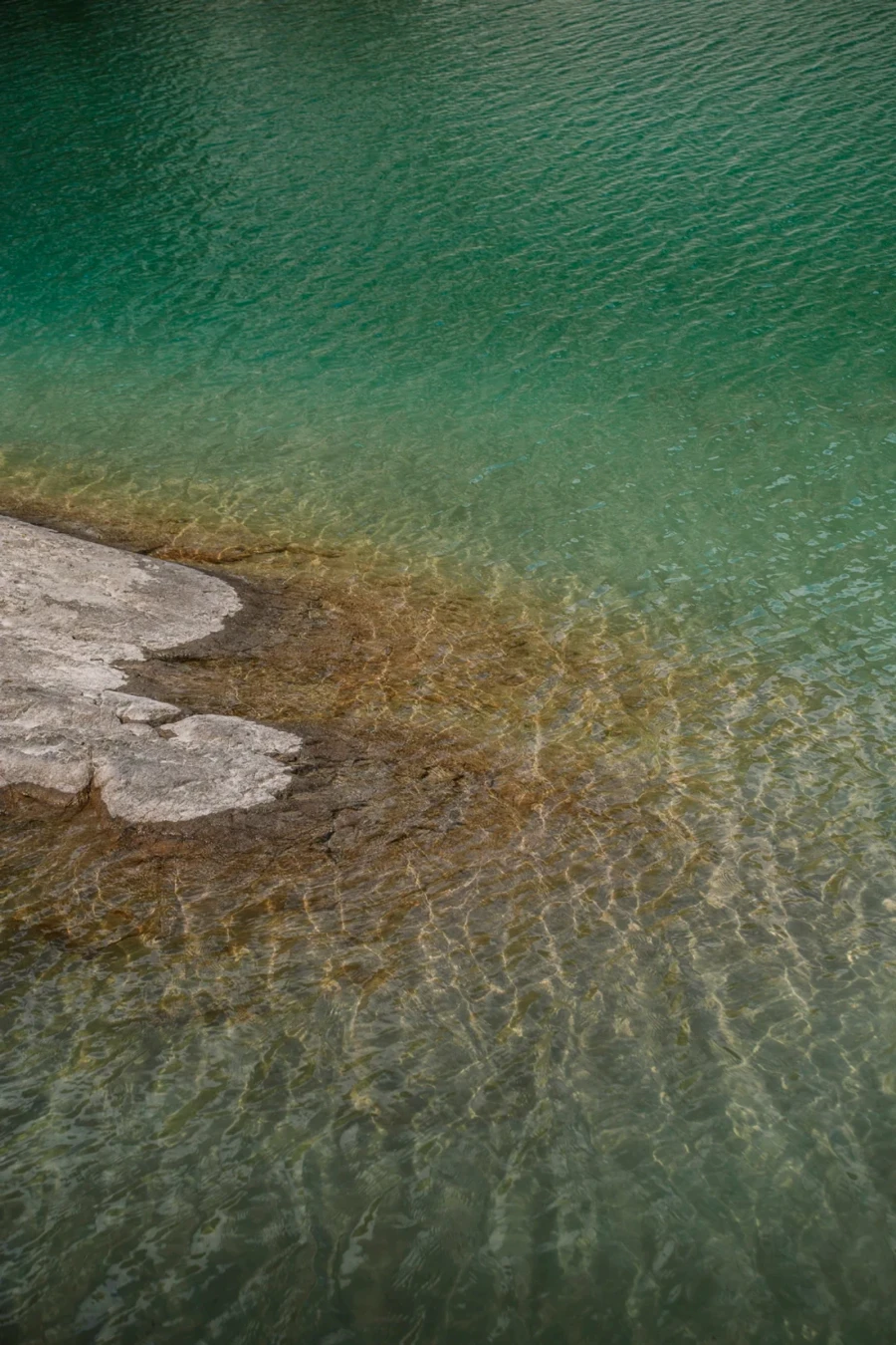 Light ripples on the shallow waters of Watersprite Lake